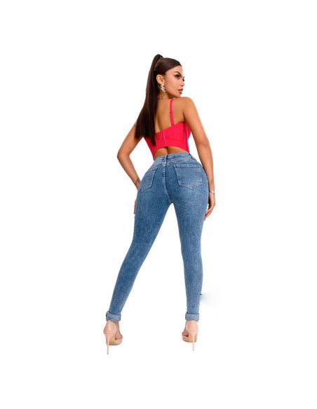 Jeans de Mezclilla Ajustados para mujer Mayoreo en LHESH