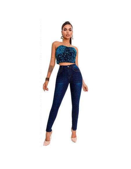 Jeans de Mezclilla Ajustados para mujer Mayoreo en LHESH